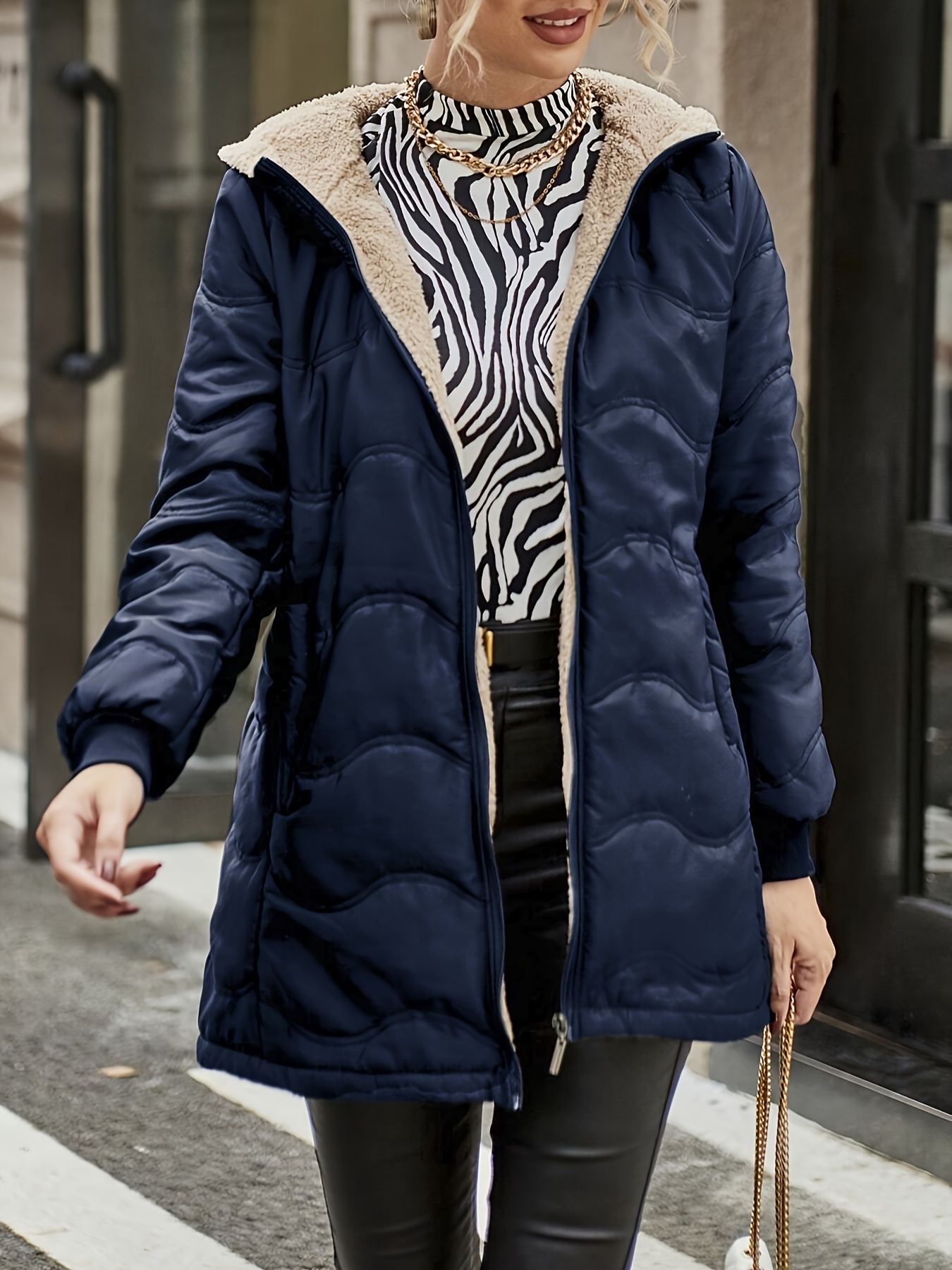 giacca donna cappuccio caldo ultra Temu Italy