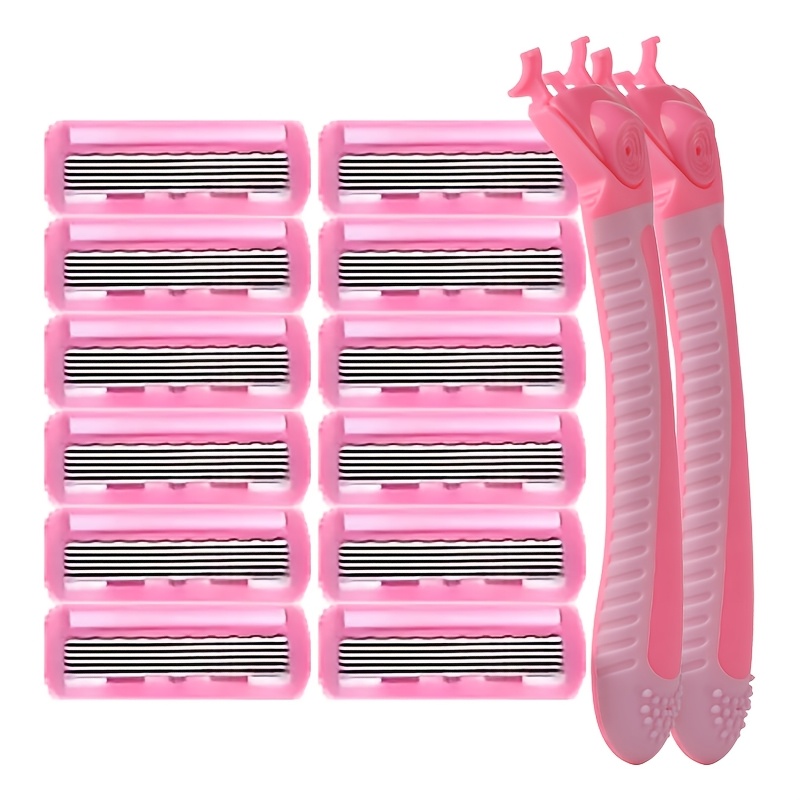TEMU Manual Shaving Razor, Stainless Steel , Six-layer Shaving Set, Suitable For Shaving Leg Hair, Underarm Hair, Etc., Used As A Gift