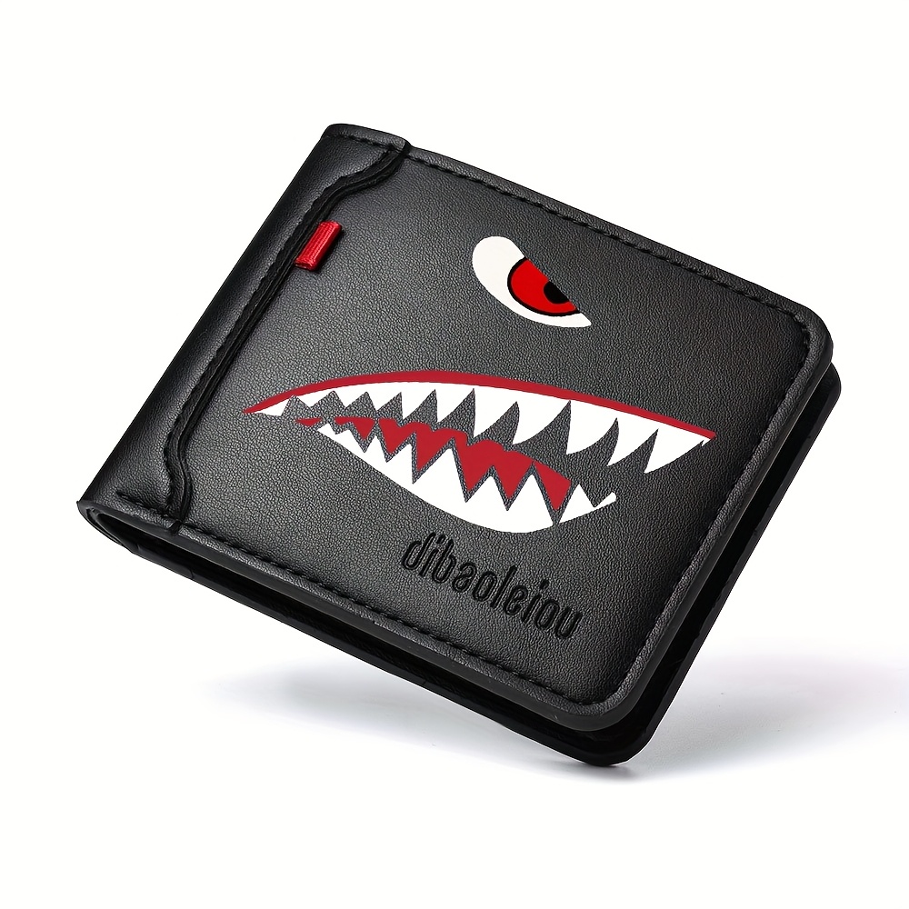 FUNNY sharkskin bifold leather wallet