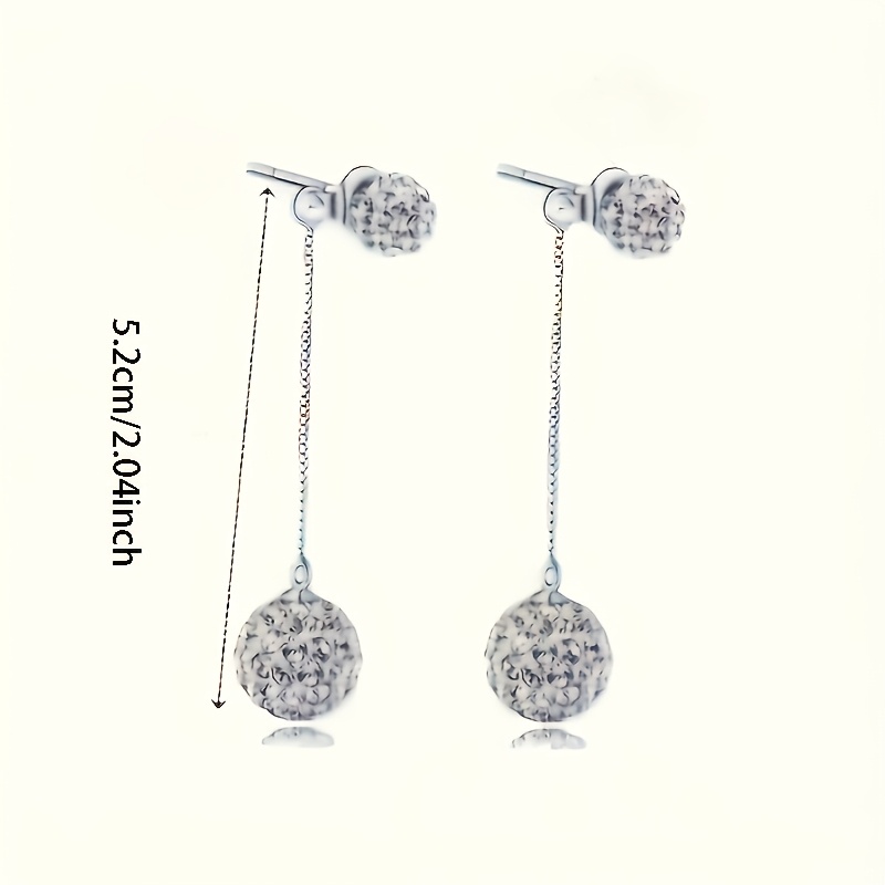 Women's Elegant Shambhala Pendant Earrings with Sparkling Zirconia