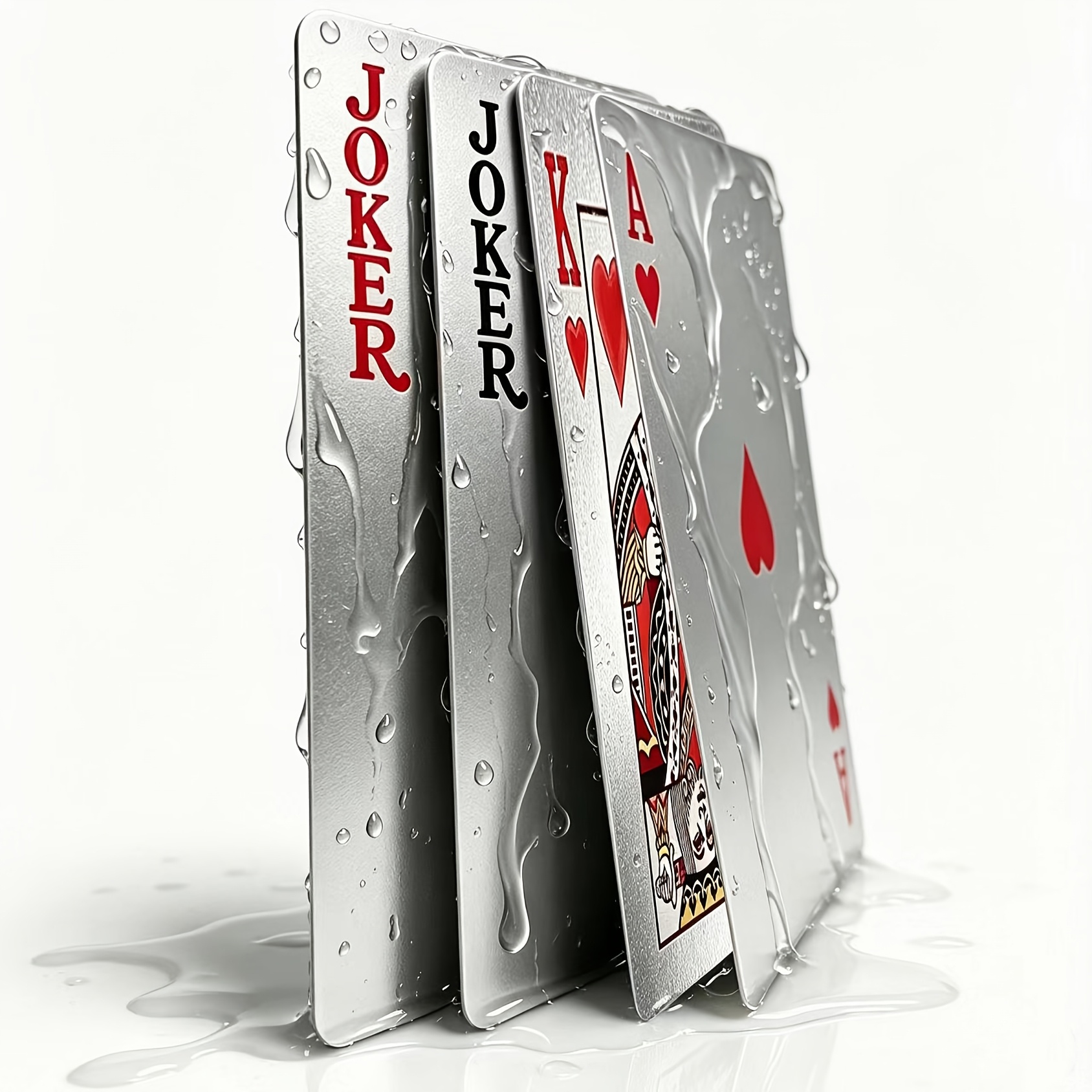 Sturdy Acetate Playing Cards, Easy to Clean