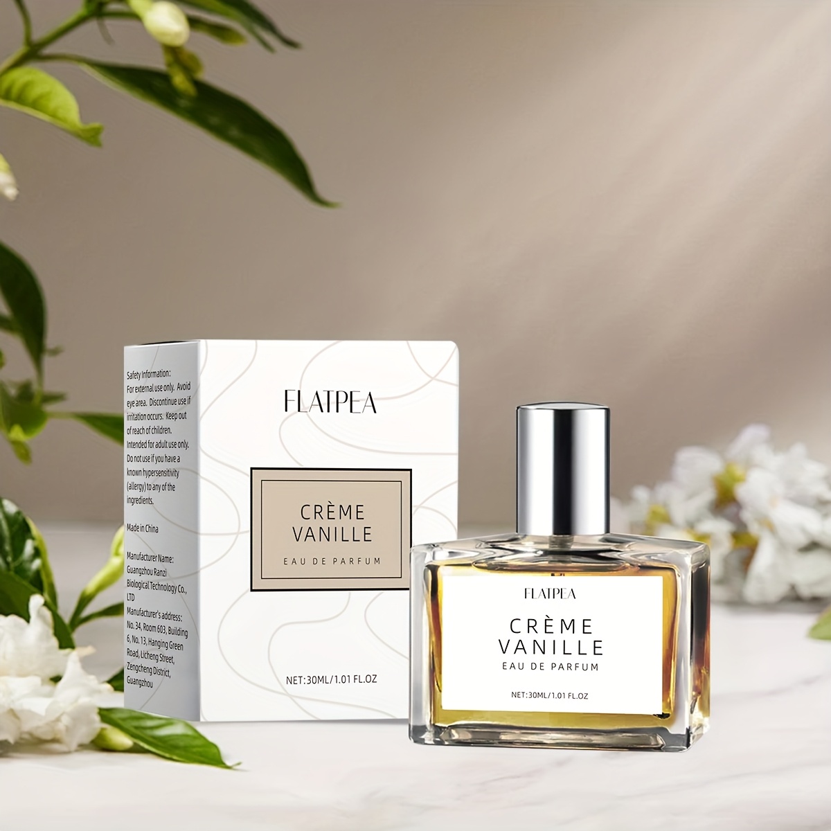 Eau de Toilette for Women - Creamy Vanilla &amp; Jasmine Scent, Long-Lasting Amber Notes, Alcohol-Free, 1.7 fl oz, Elegant Gift Box Included, Fresh &amp; Natural Fragrance, Gift Box of Fragrance | Elegant Box | Alcohol Free Spray