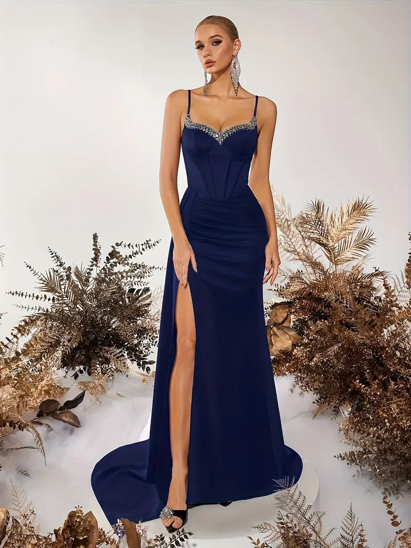 womens elegant v neck backless evening dress diamond - Temu Mauritius womens elegant v neck backless evening dress diamond - Temu Mauritius