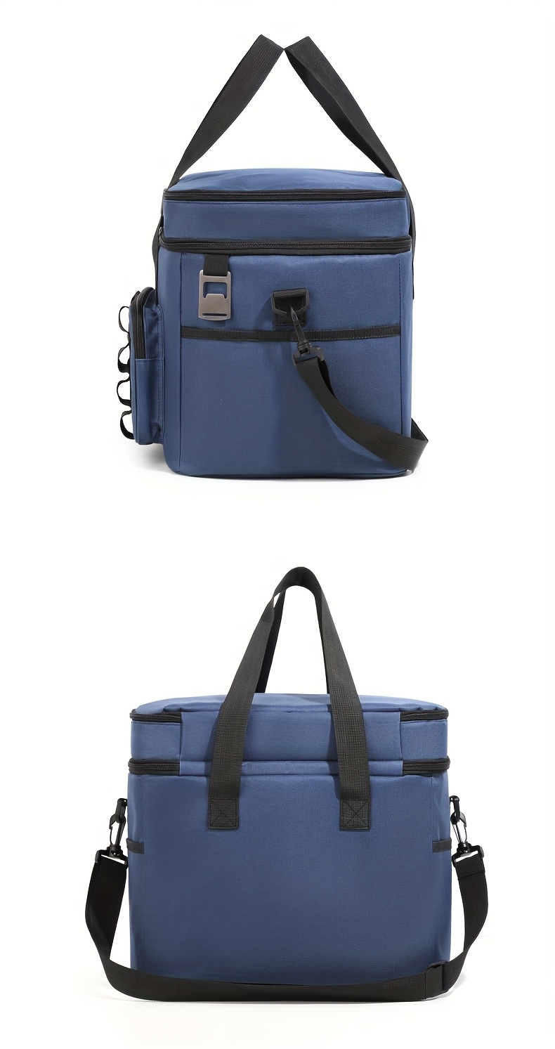 23L Outdoor Fresh-Keeping Ice Pack, Double-Layer Large Capacity Camping Picnic Bag, Portable Travel Insulation Bag, Oxford Fabric, High Quality, Mixed Colors, Perfect for Easter, Women’s Day, Valentine’s Day, Mother’s Day, Independence Day