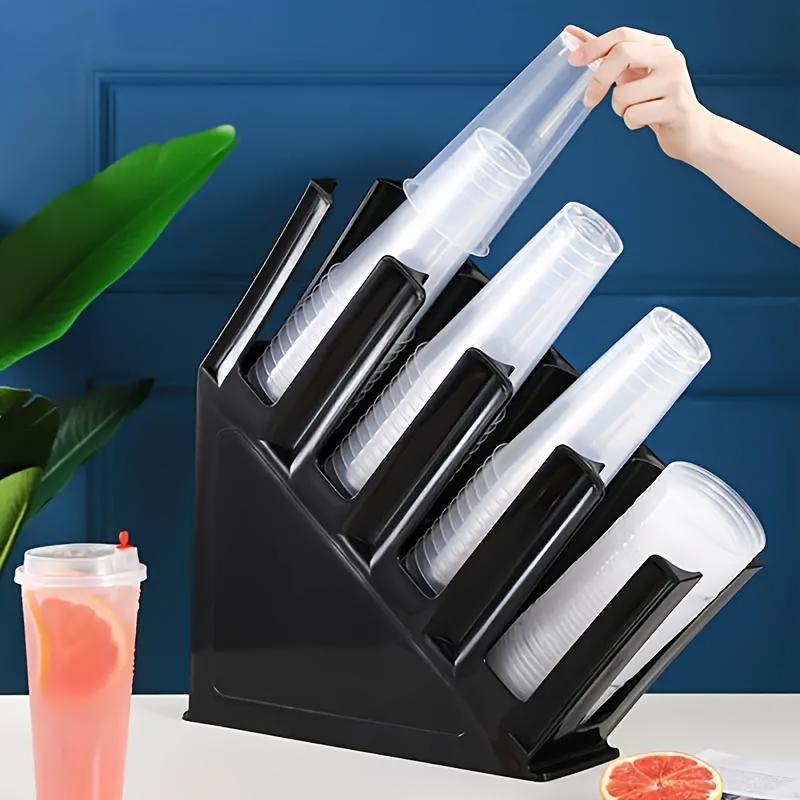 

1pc 4-compartment - Plastic Dispenser For & , For , Cafeterias, & Tea Shops