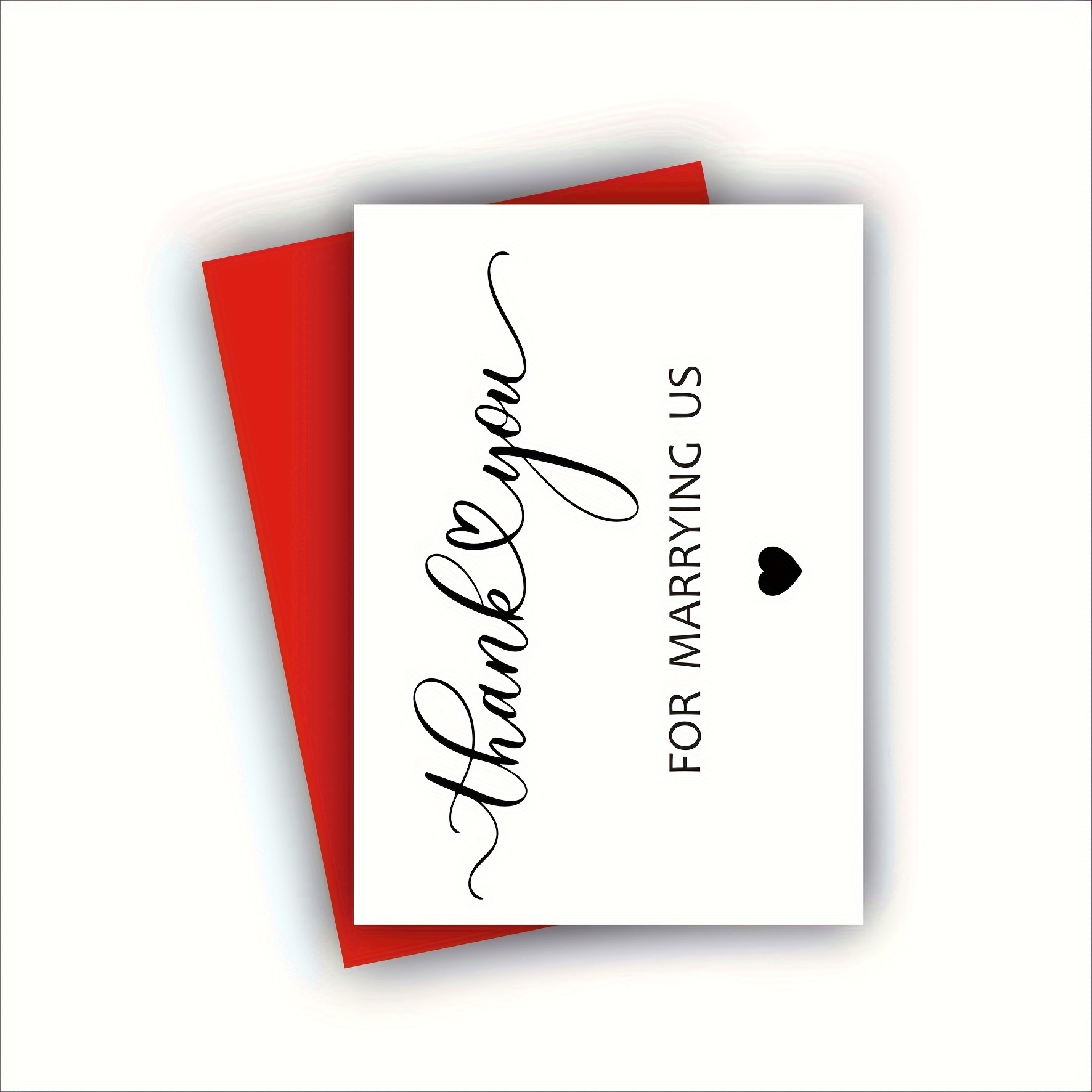 

Elegant Wedding Thank You Card For Officiant - 'thank You For Marrying Us' - Perfect For Pastors & Officials