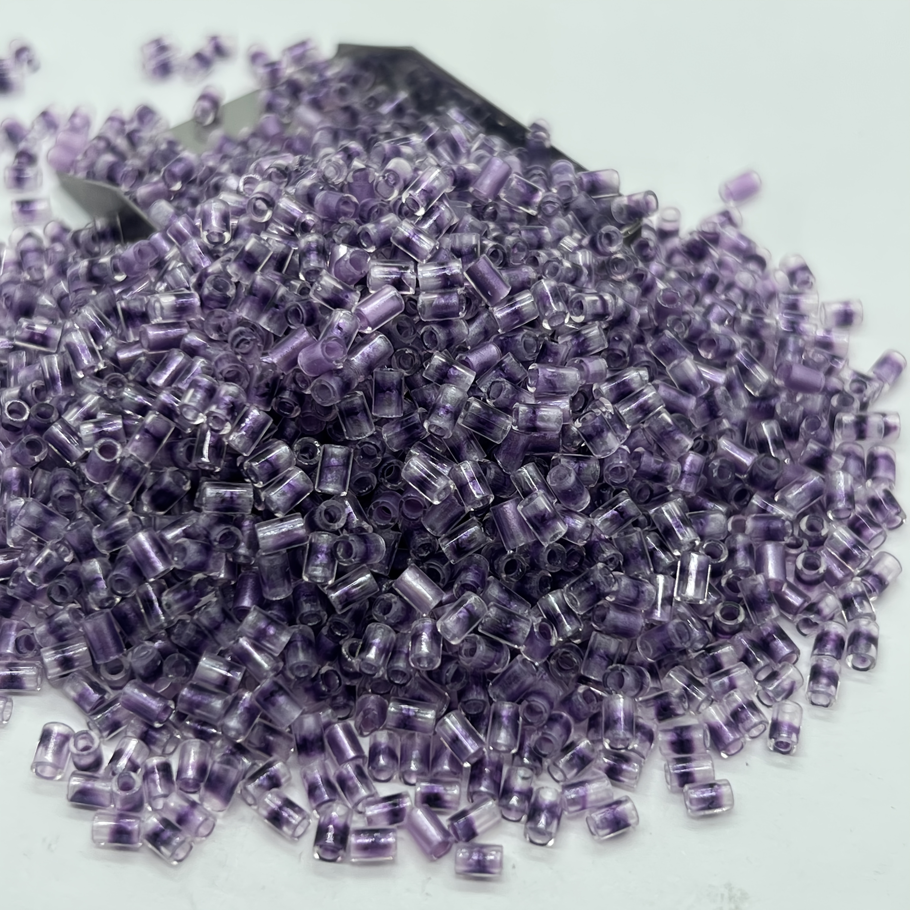 Colorful Bamboo-shaped Glass Bead Set, 320pcs for DIY Jewelry Making