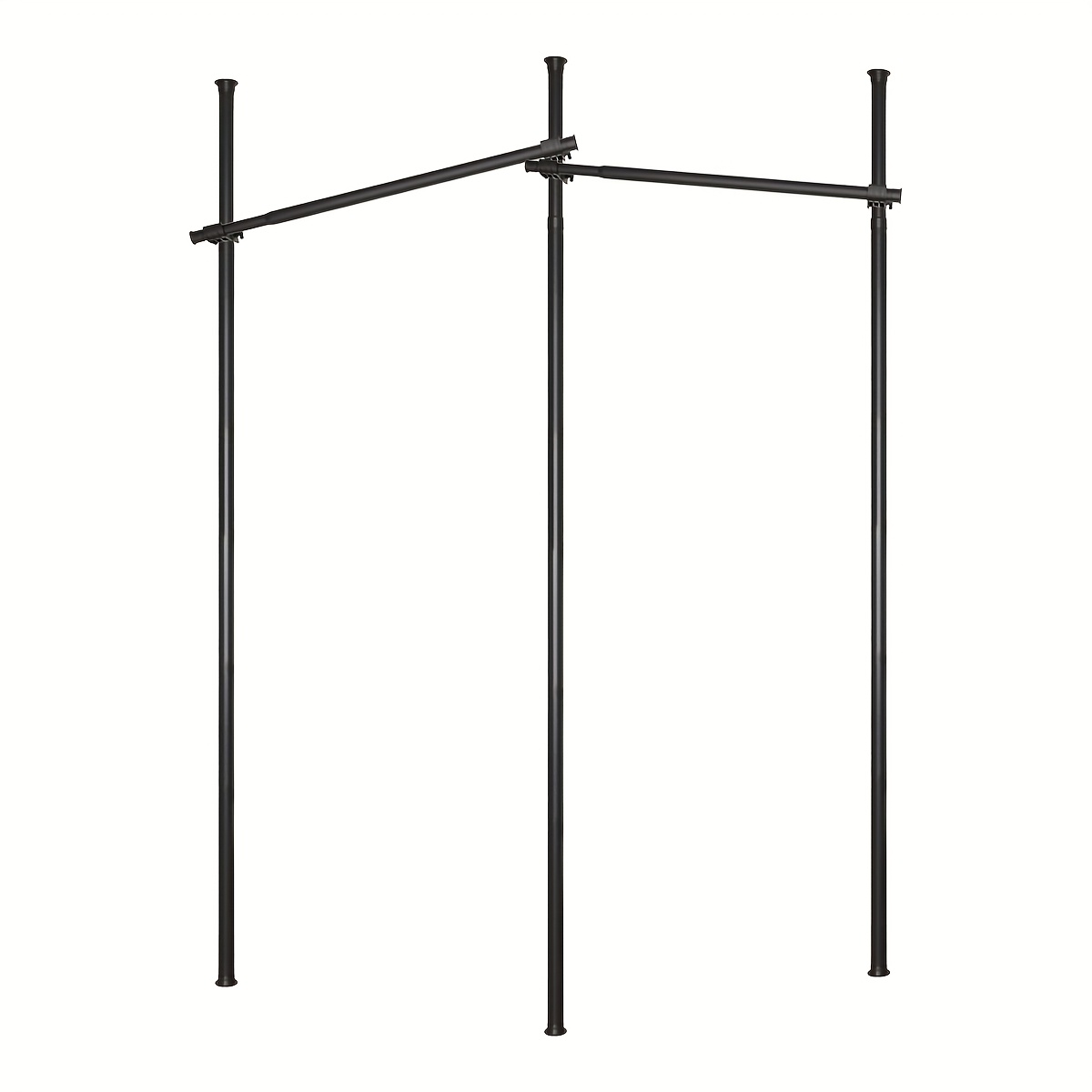 Image of Room Divider Screen Rack Curtain Rod, Freestanding Partition Wall Room Divider Screen Without Curtain, Privacy Screen For Living Room, Bedroom Or Office