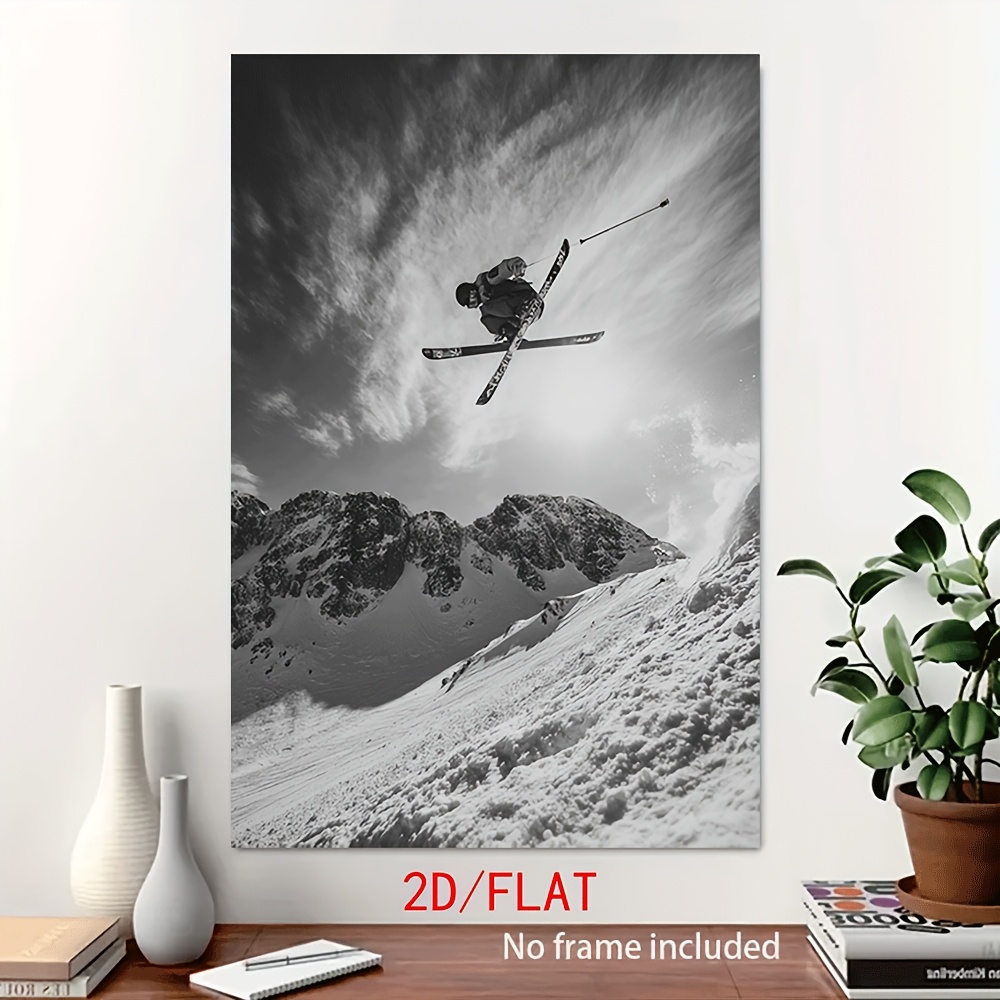 TEMU 2d Flat, [jit]2d Flat 1pc Frameless Canvas Landscape Wall Paintings, Home Decoration Paintings, Oil Paintings, Wall Paintings, Gifts For Living