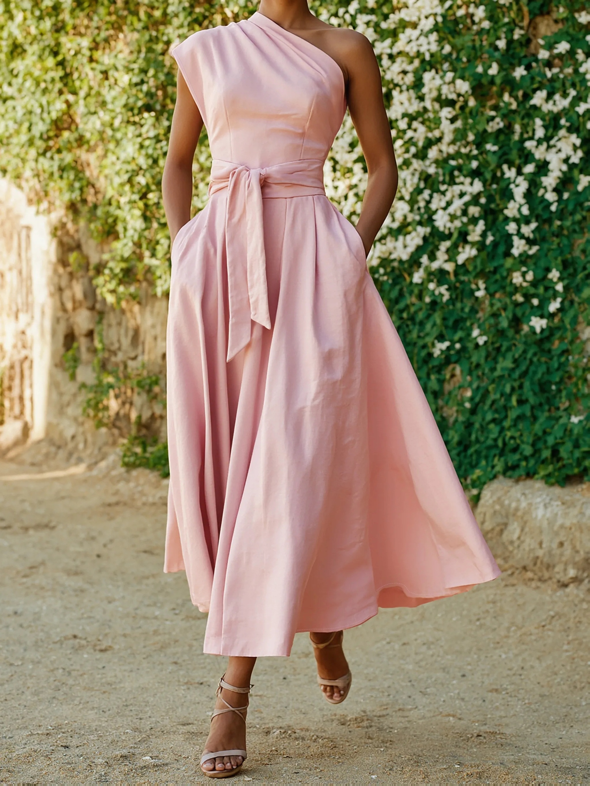 white sleeveless maxi dress Linda Maxi Dress Off White/Natural / L