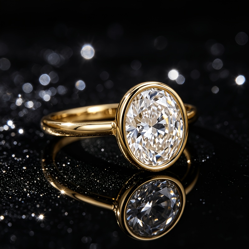 Women's Exquisite Light Luxury Oval Engagement Ring