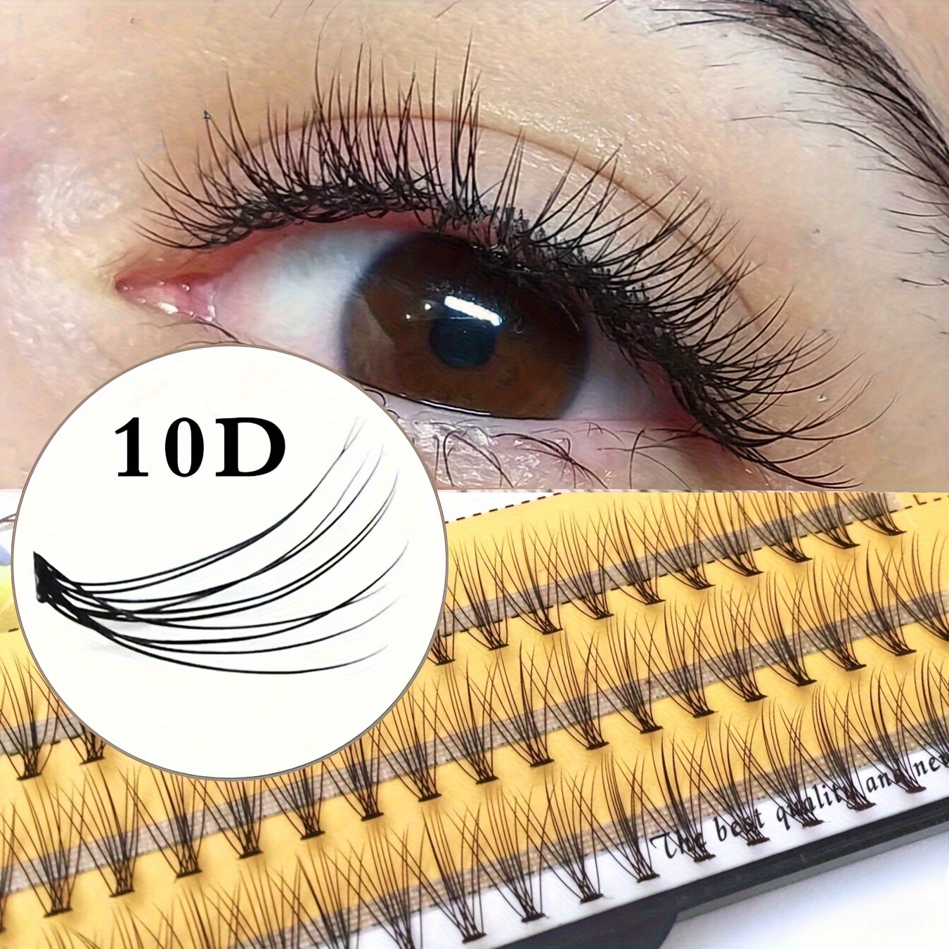 

10d Cat Eye Roll Clusters False Eyelashes, 60 Clusters 8-14mm, 0.10mm Thickness, C/d/dd , 6-15mm Length, Reusable For Beginners, Fluffy Look For Daily, Party, Music Festival, Halloween, Christmas