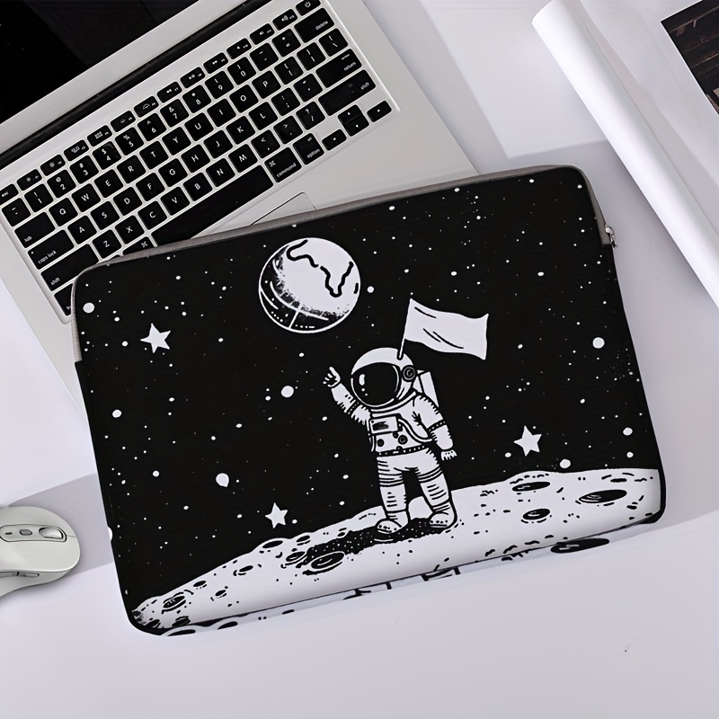 1pc, 2 Specifications, Astronaut Printed Laptop Bag Soft Laptop Fabric Cover Suitable For 14 Inch Laptop Cover Laptop Cover