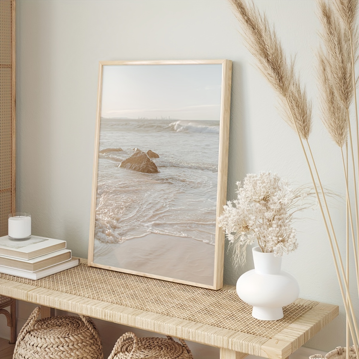 Strandbild Auf Leinwand – Landschaftsdruck Mit Boot & Sonnenuntergang Fürs Zuhause