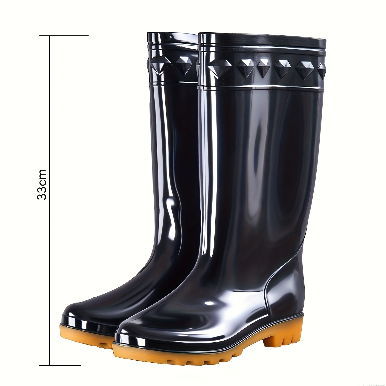 Fashion Womens Rain Boots Anti Slip Water Shoes Wear