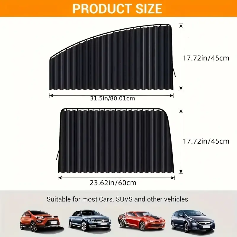 Sunshades For Cars - Premium Windshield UV Ray & Heat Block Sunshades For Cars - Premium Windshield UV Ray & Heat Block
