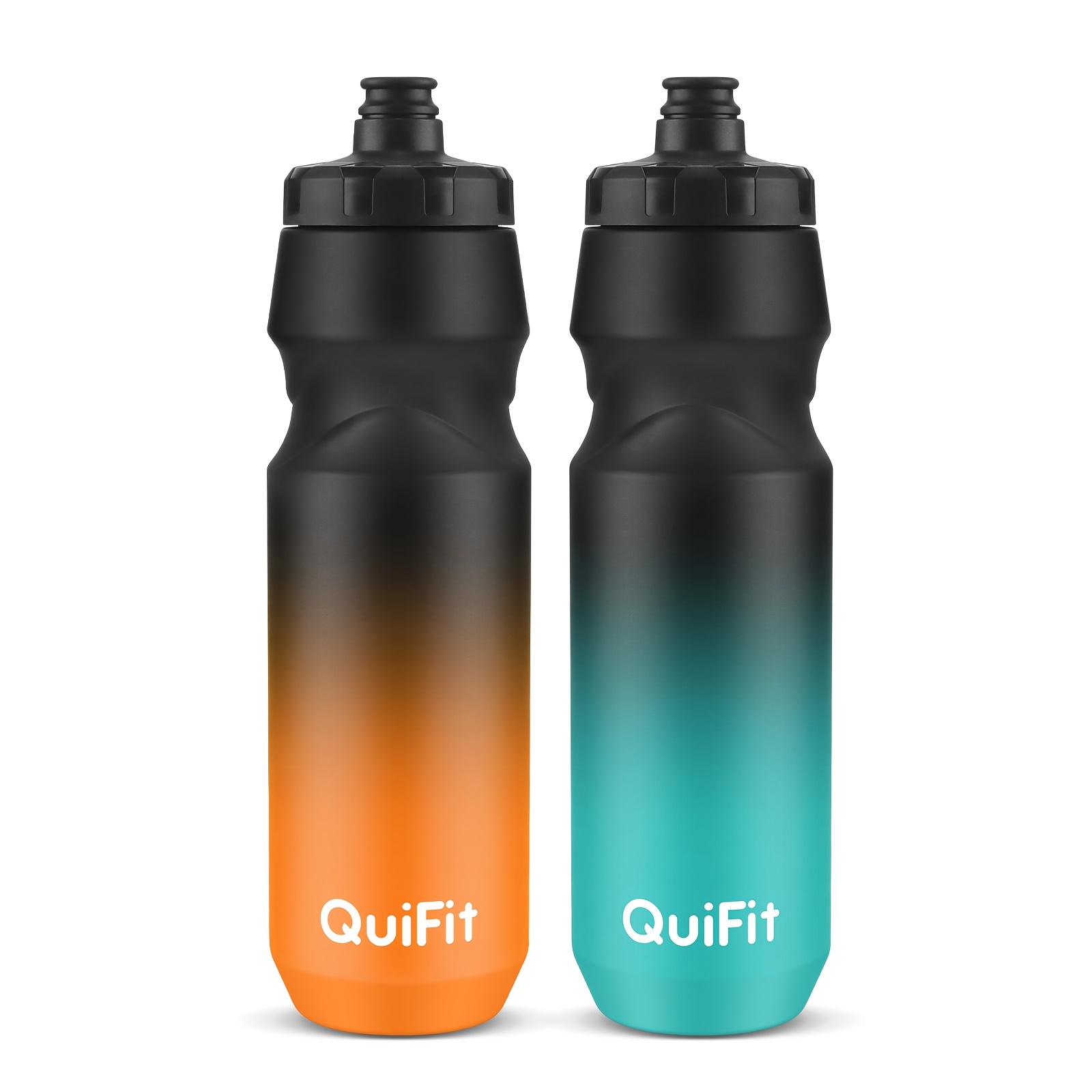 2pcs 1l Sports Water Bottle 32oz Suqeeze Water Bottle Cycling Bottles Dishwasher Safe