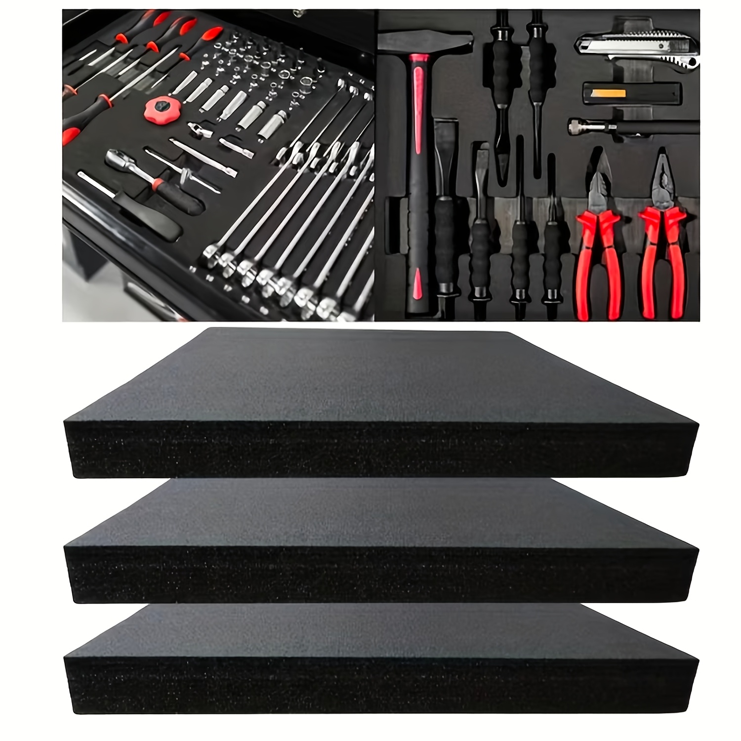 TEMU Foam Padding Cuttable To Fit Item Shape, High-quality Material For Protecting Tools, Electronics, Fishing Gear, Artworks, And Crafts - Ideal For