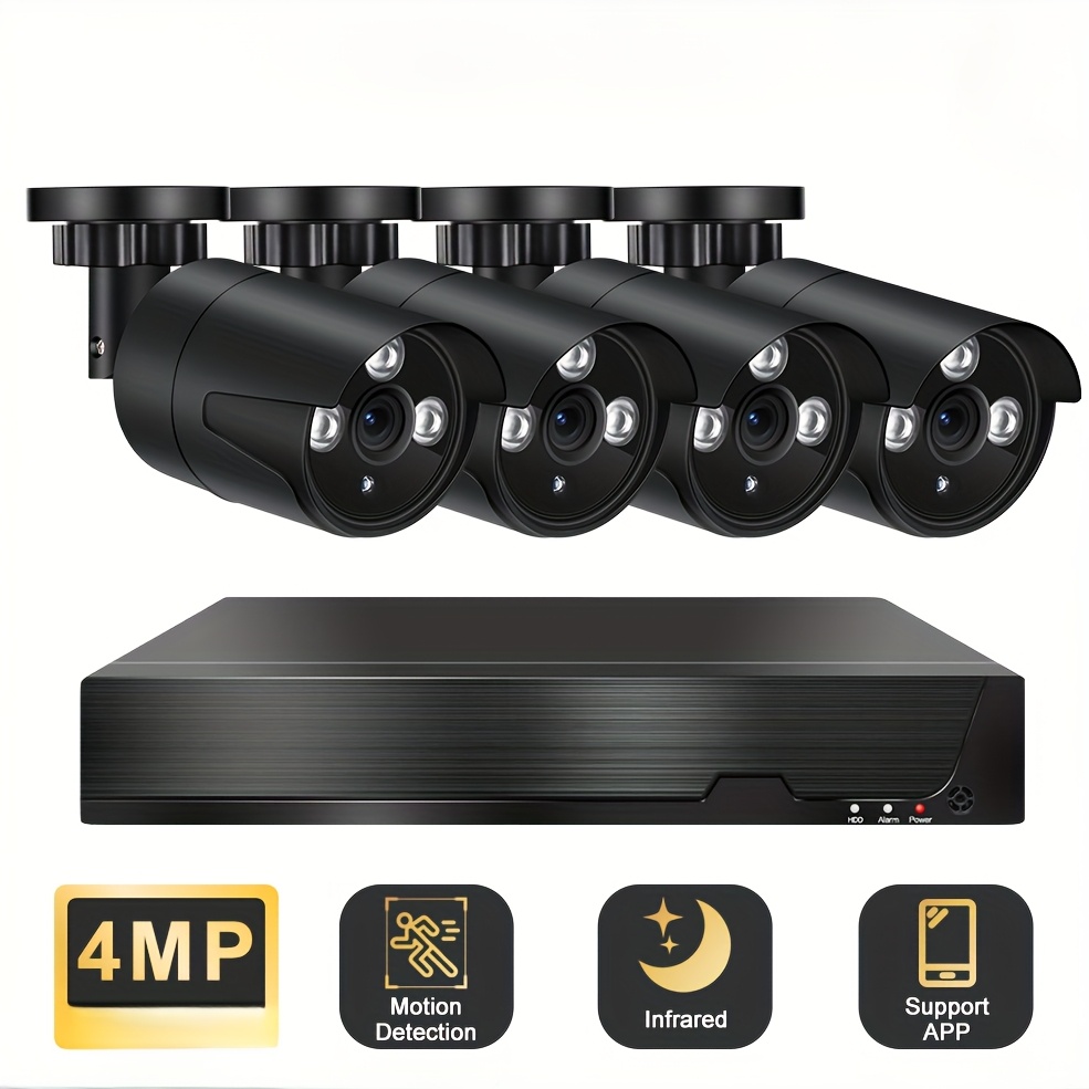 4ch ahd cctv camera security system Temu