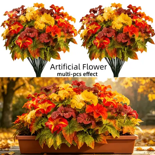 blumen aus kunststoff für den außenbereich