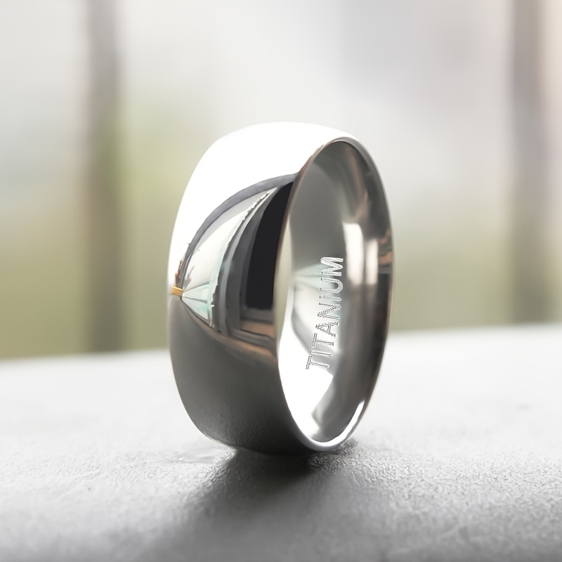 Titanium Couple's Ring - Timeless Non Fading Design