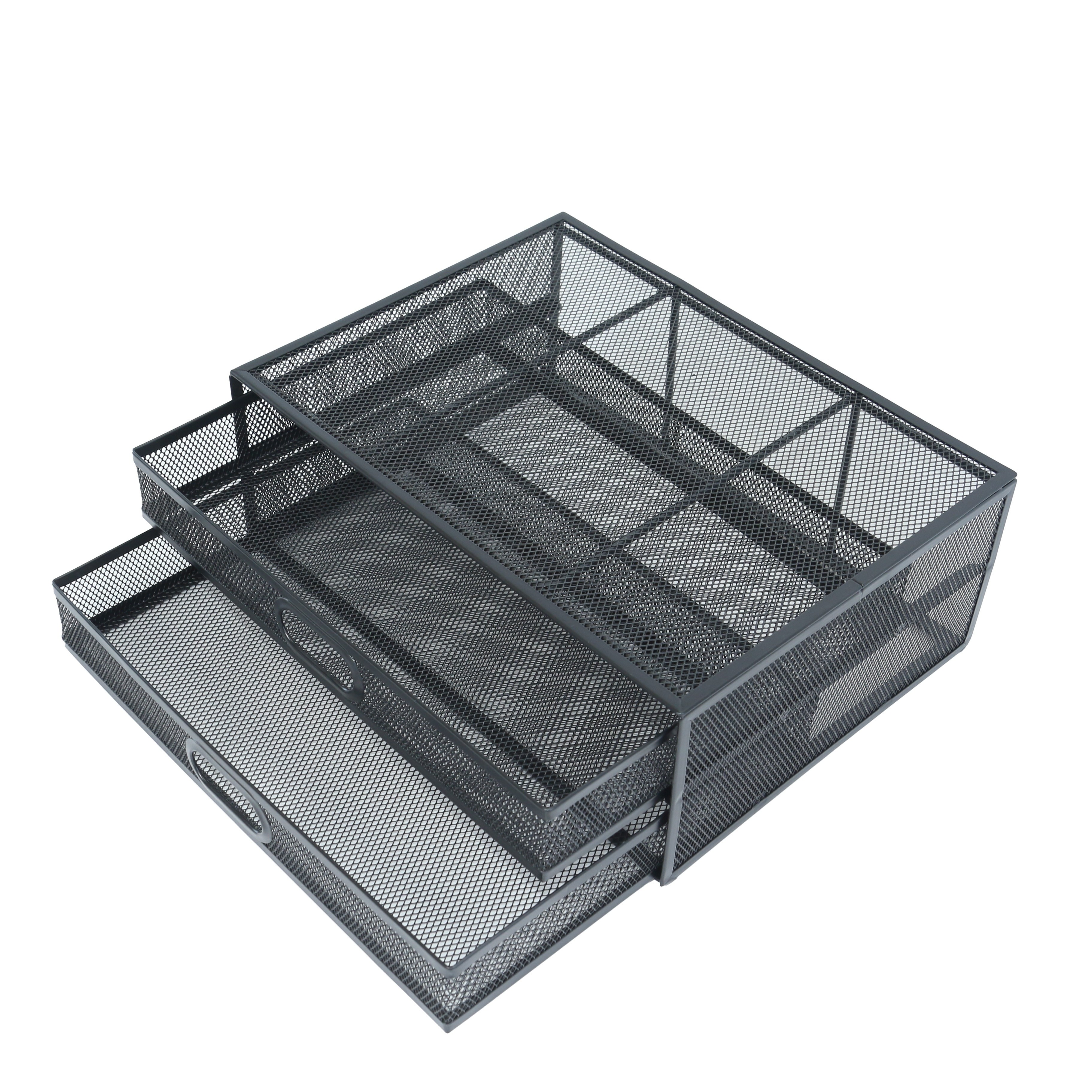 Multifunctional Storage Rack with Drawers for Desktop Organization