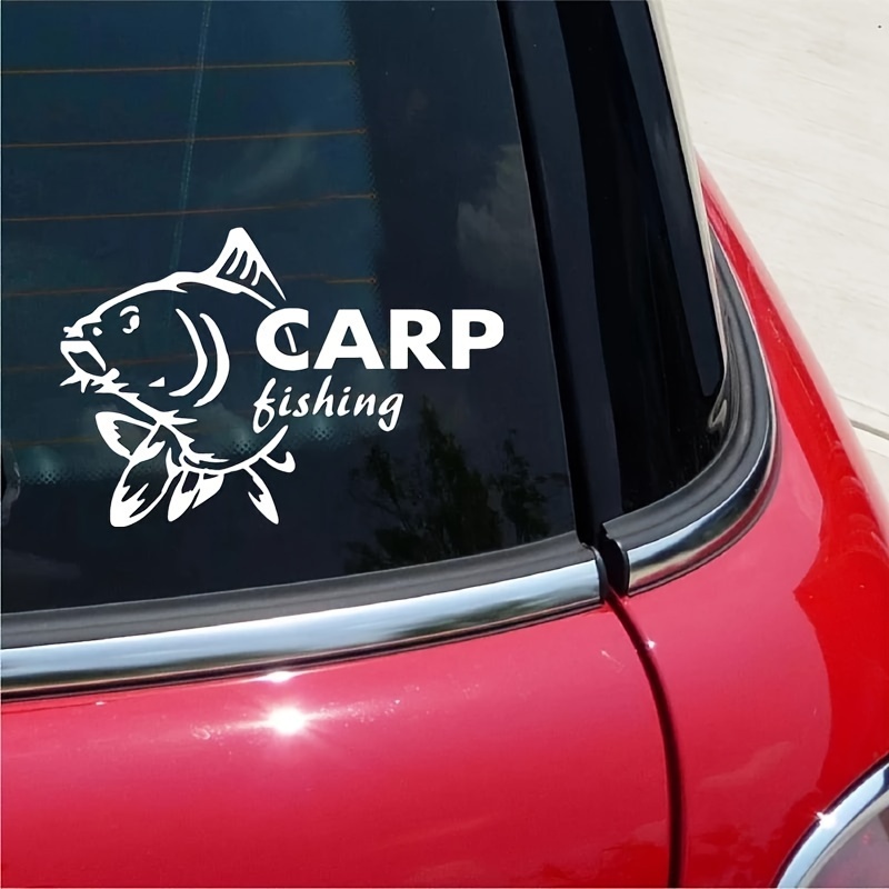 Carp Fishing Funny Waterproof Car Sticker Vinyl Decal For Auto Car Stickers Styling On Bumper Window