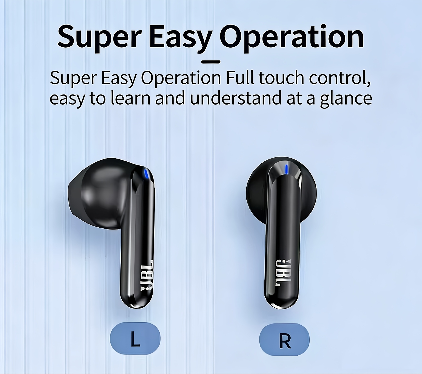 JBL T280TWS X2 True Wireless Earbuds, 12mm Dynamic Driver Deep Bass, DSP Call Noise Cancelling, Bluetooth 5.3 Stable 15m Connection, 24H Total Battery + 10Min Fast Charge, 3.4g Lightweight Semi-In-Ear, Low Latency Game Mode, IPX4 High Quality, Type-C
