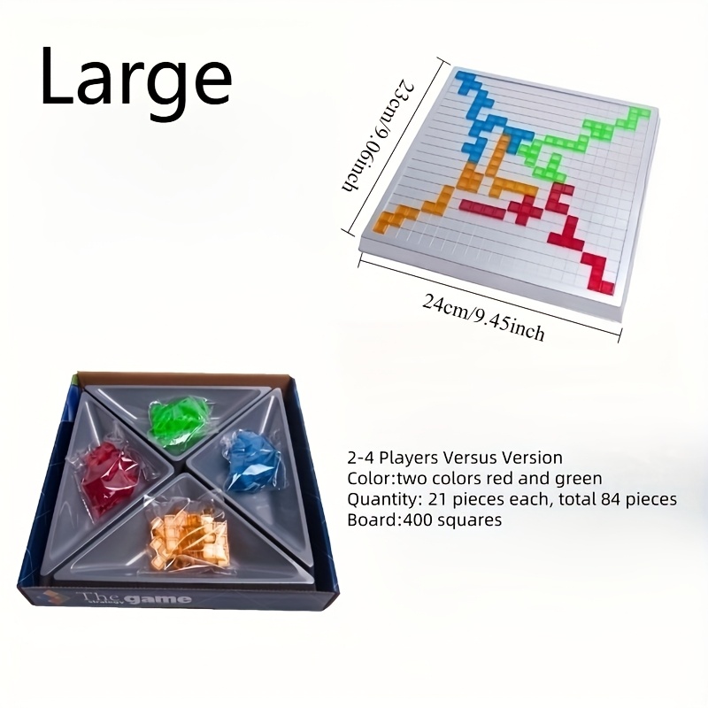 A Family Board Game For Players Designed For Travel – A Fast- Strategy Game Made From Durable Pet Material, Perfect For Stimulating During Family Gatherings