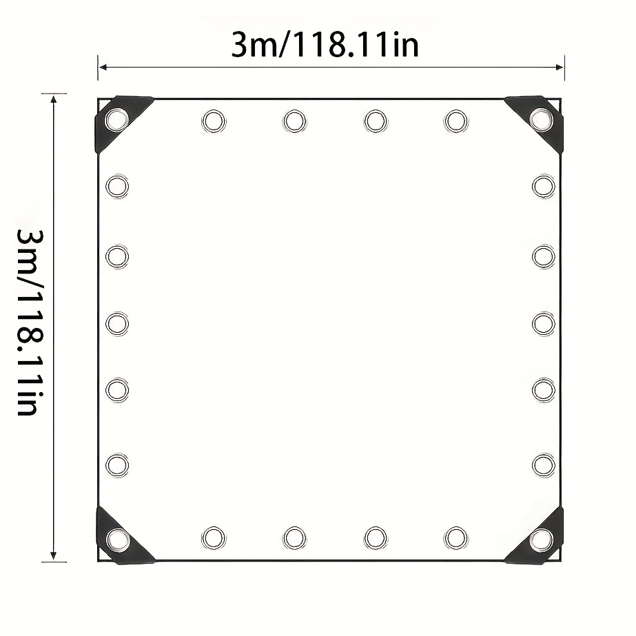 Waterproof Clear Pvc Tarp With Grommets, Reinforced Vinyl Cover For Greenhouse, Porch Winter