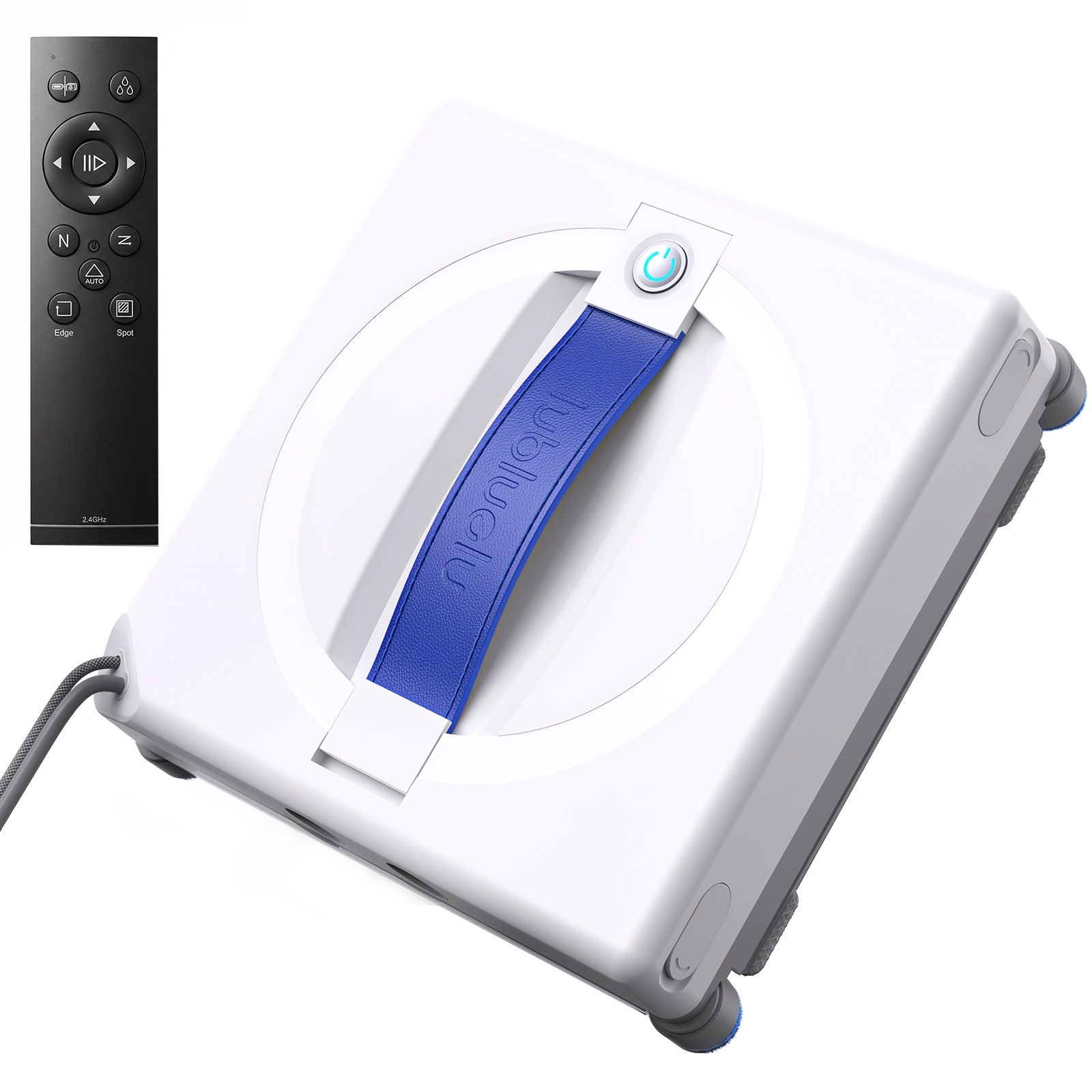 Image of Lubluelu Window Cleaning Robot With 5 , 9000pa Sauction, 58.5mm Design, Planning, 4 Nozzles + Dual Water Tank, Cleans Windows, Mirrors & Glass Doors