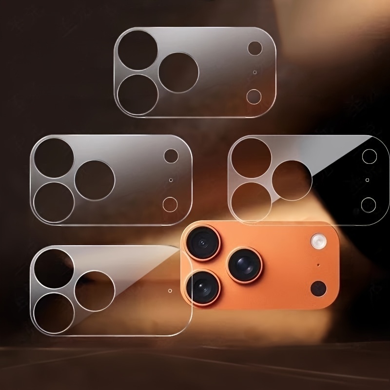 TEMU 4 Stück geeignet für iPhone 17 Pro Max/17 Pro/17/Air Handy-Objektivschutzfolie, PET-Material hohle flexible transparente Weichfolie, vollständig