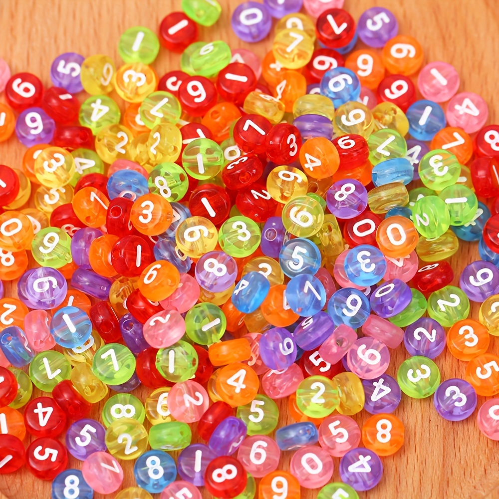 Clear Crystal Number Charms 0-9 For Jewelry Making - Bracelet & Necklace Charm Beads