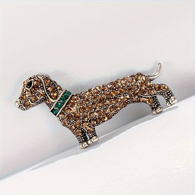 Broche Tête De Chiot En Alliage - Accessoire Mignon Pour Veste Ou Sac - Cadeau Pour Amoureux Des Chiens