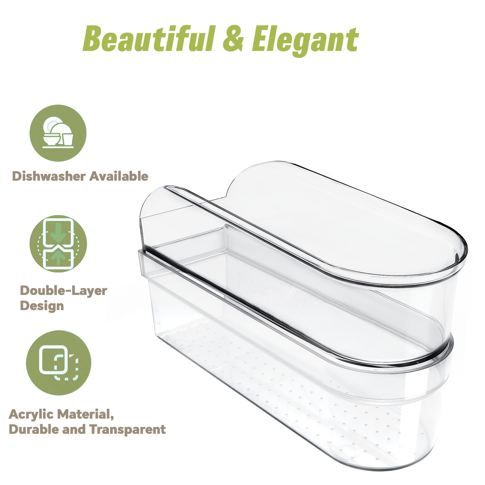 Image of Hand Mixer Storage Case For Khm5/khm6/khm7/khm9 Series Ultra Hand Mixers, Double Layer Transparent Storage Box (tools And Mixer Not Included)