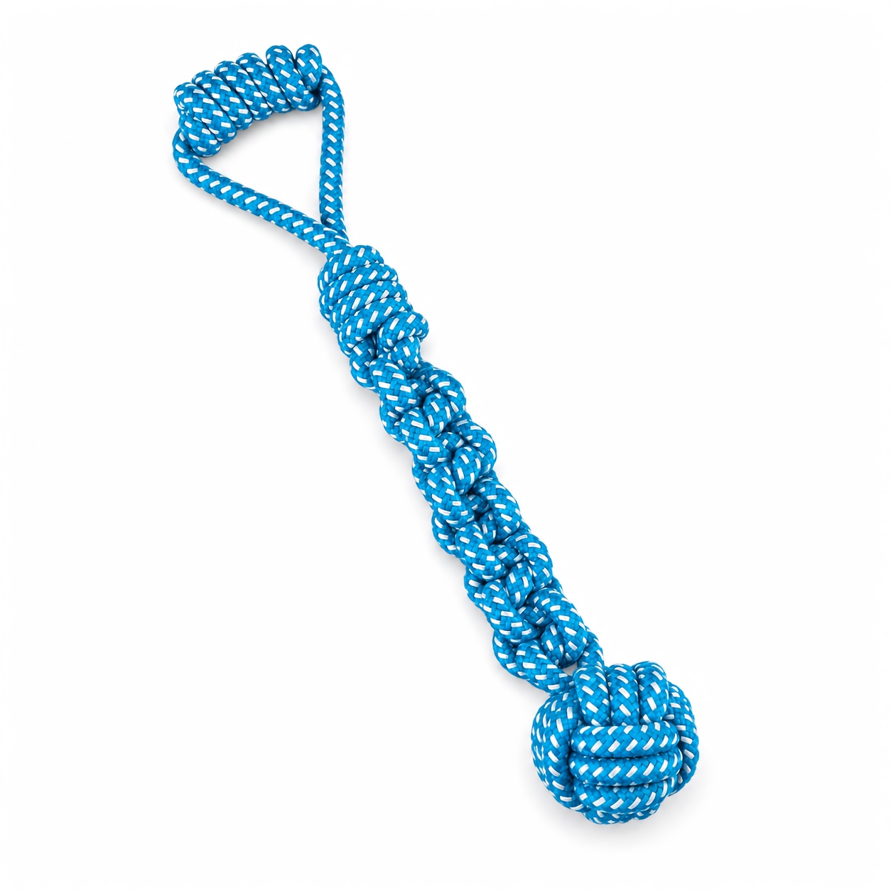 Image of Large Durable Dog Rope Knot Toy, Chew-resistant Pet Toy For Teeth Cleaning And Grinding, Suitable For Yard Play