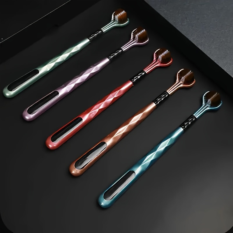 5pcs Adult Soft Nylon Bristle Toothbrush Set