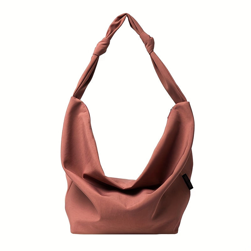 Image of Women's Crossbody Bag Large Capacity Lightweight Cloth Bag Fashionable Versatile Shoulder Bag Commuting Casual Tote Bag Multiple Colors