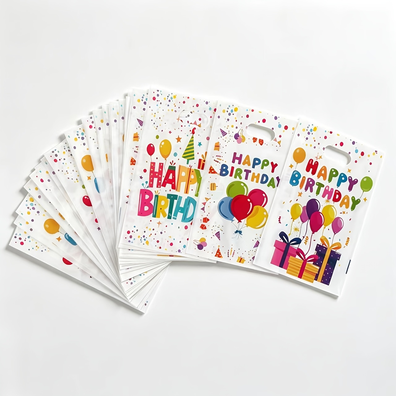 TEMU Sacchetti per Bomboniere con in Plastica "", Sacchetti per Confezioni Regalo Piccole per Feste di Compleanno per Bambini, Palloncini Stampati a