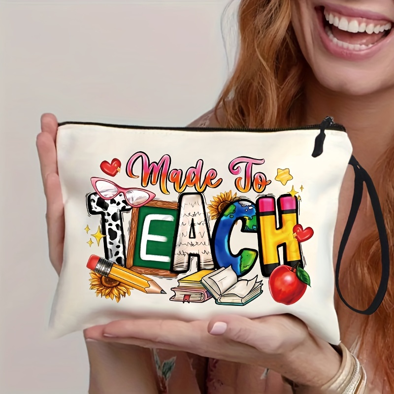 

Teaching Essentials: A Whimsical Fabric Pouch For Your Classroom Supplies - Perfect For Teachers And Students Alike!