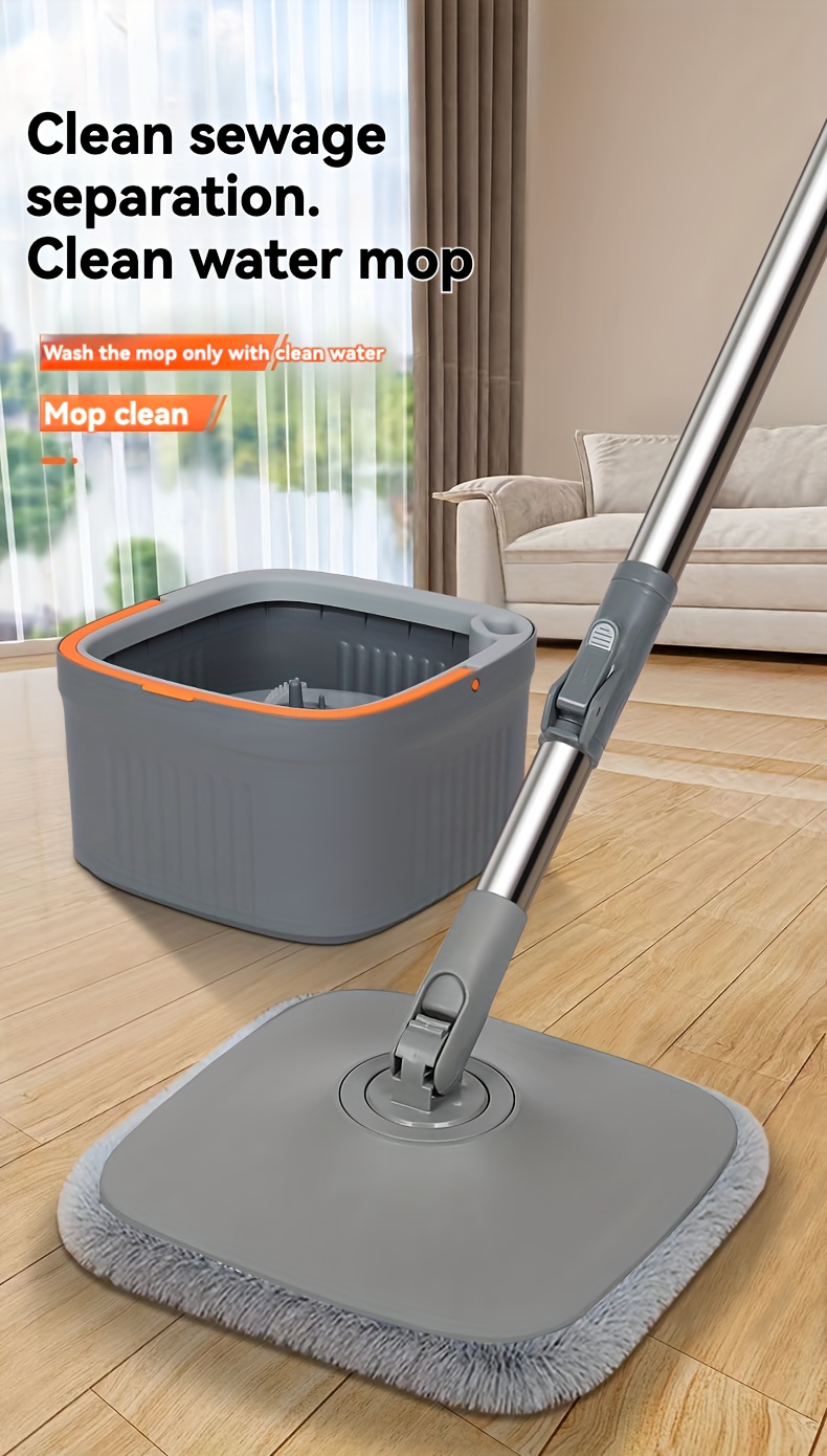   automatic cleaning mop and bucket set no power needed     room bedroom bathroom   cleaning tool details 0