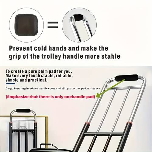 ergonomic hand truck with non slip rubber grip memory foam support 3 second installation heavy duty utility cart for home garage durable construction