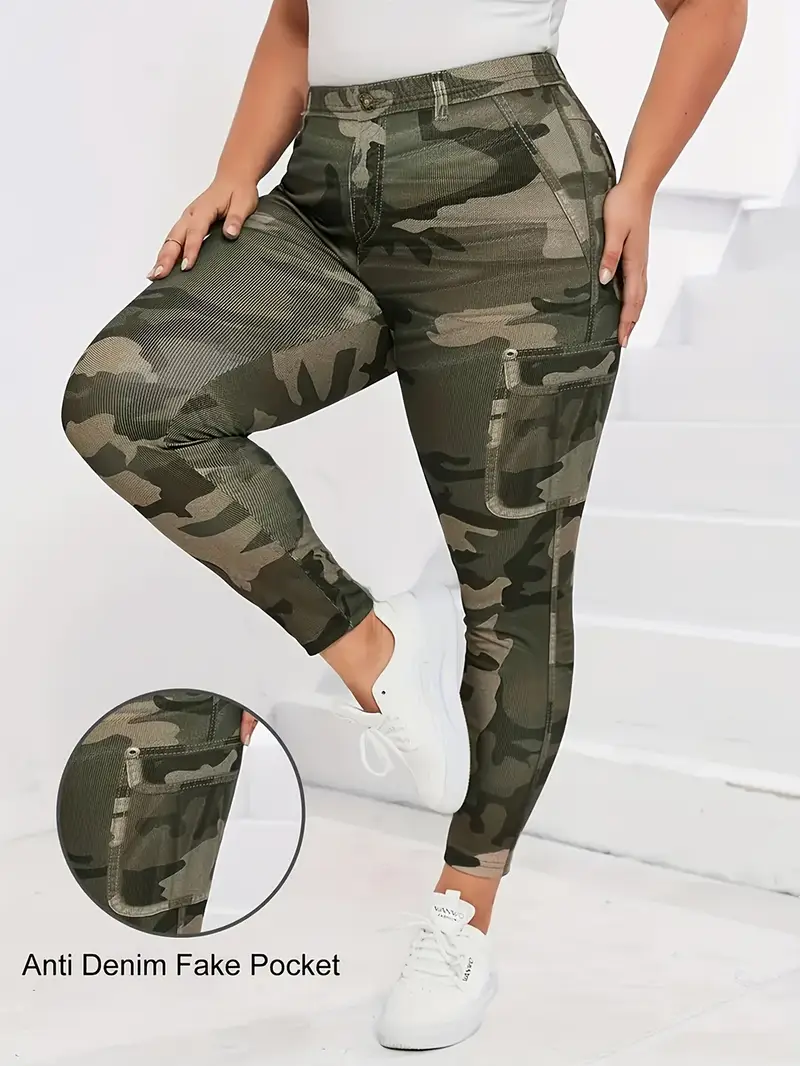 Camo Print Casual Sports Leggings Camo Print Casual Sports Leggings