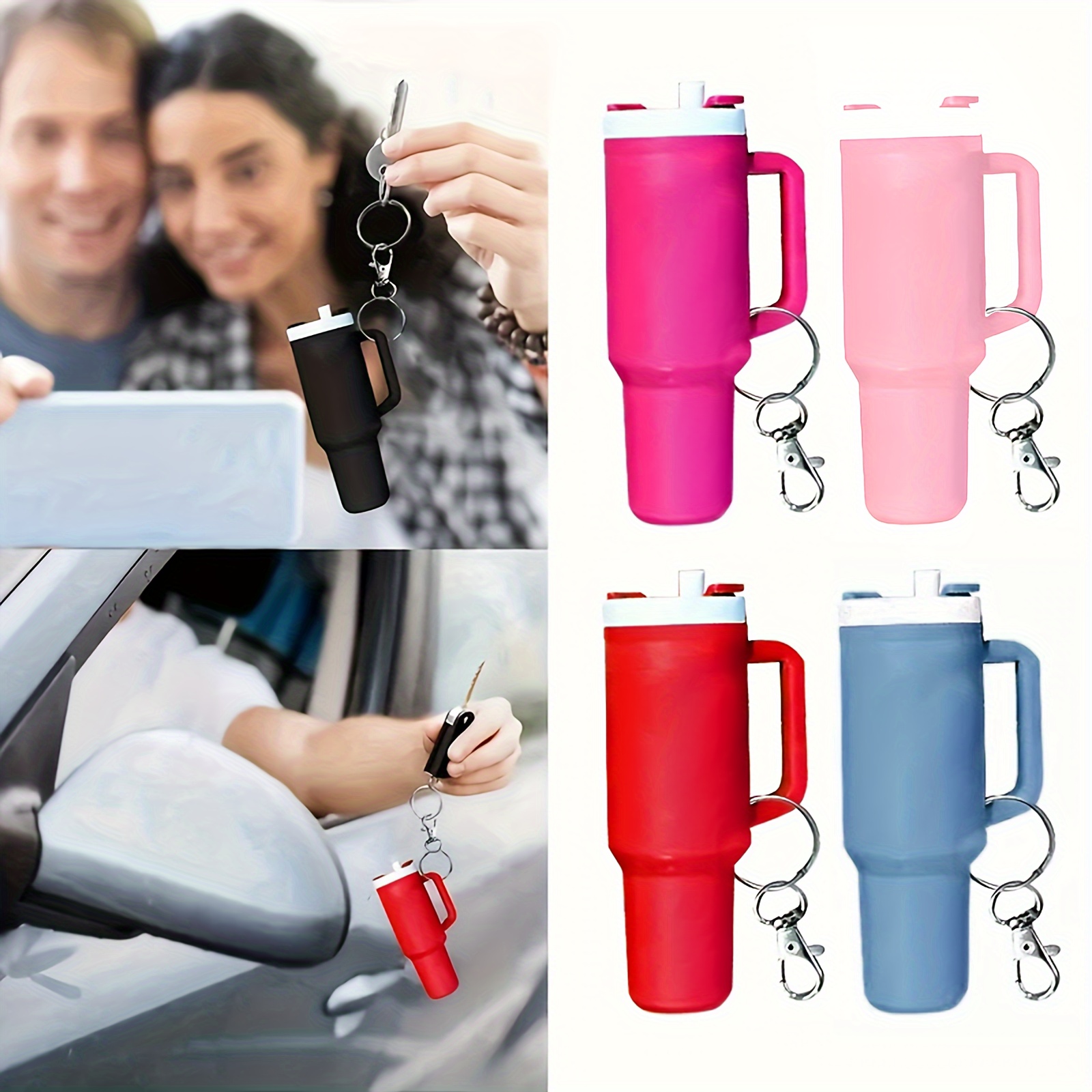 

2pcs Cup Keychain - Key For And Accessories - Keychains For Women And Men