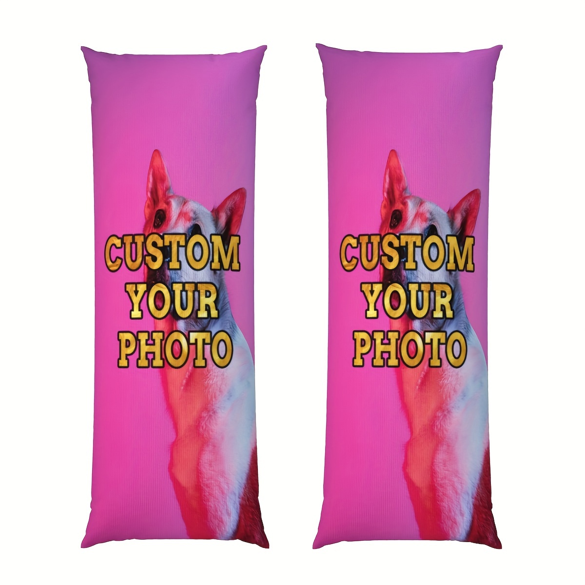 

Custom Photo Personalized Large Body Pillow Case, Double-sided Print, Bohemian Style Home Decor, 20x54 Inches - No Insert, Designed For Bedroom Comfort And Accent