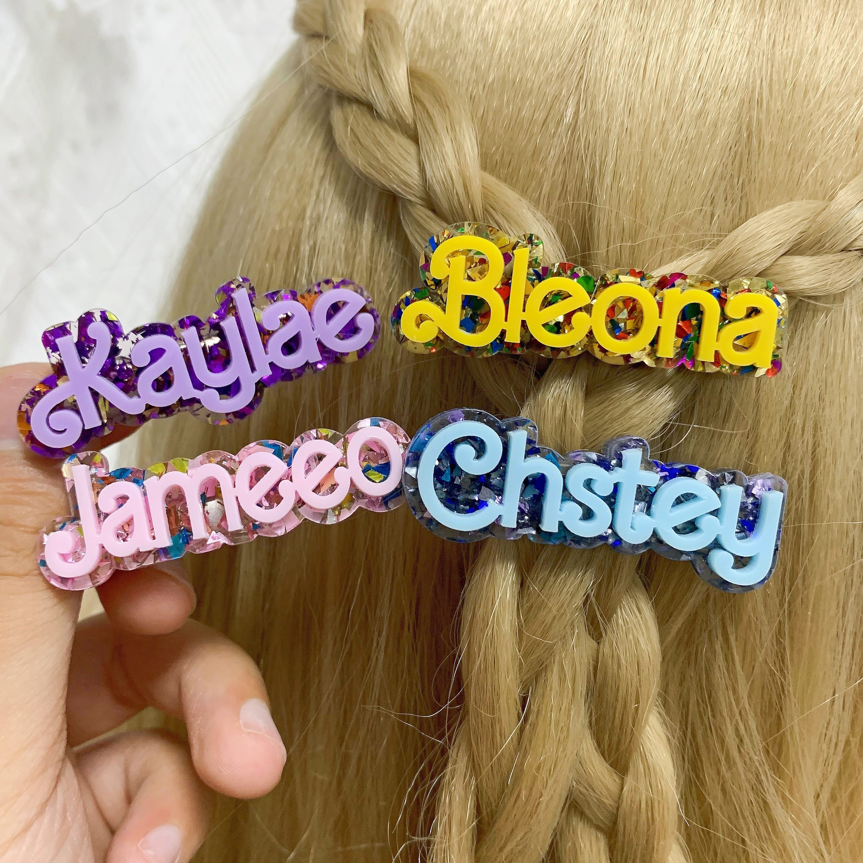 

Customizable - Personalized Barrette In , Diy , -to- For