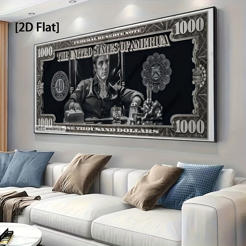 2D Plat, Poster van Al Pacino's Voyage - Groot Horizontaal Zonder Lijst