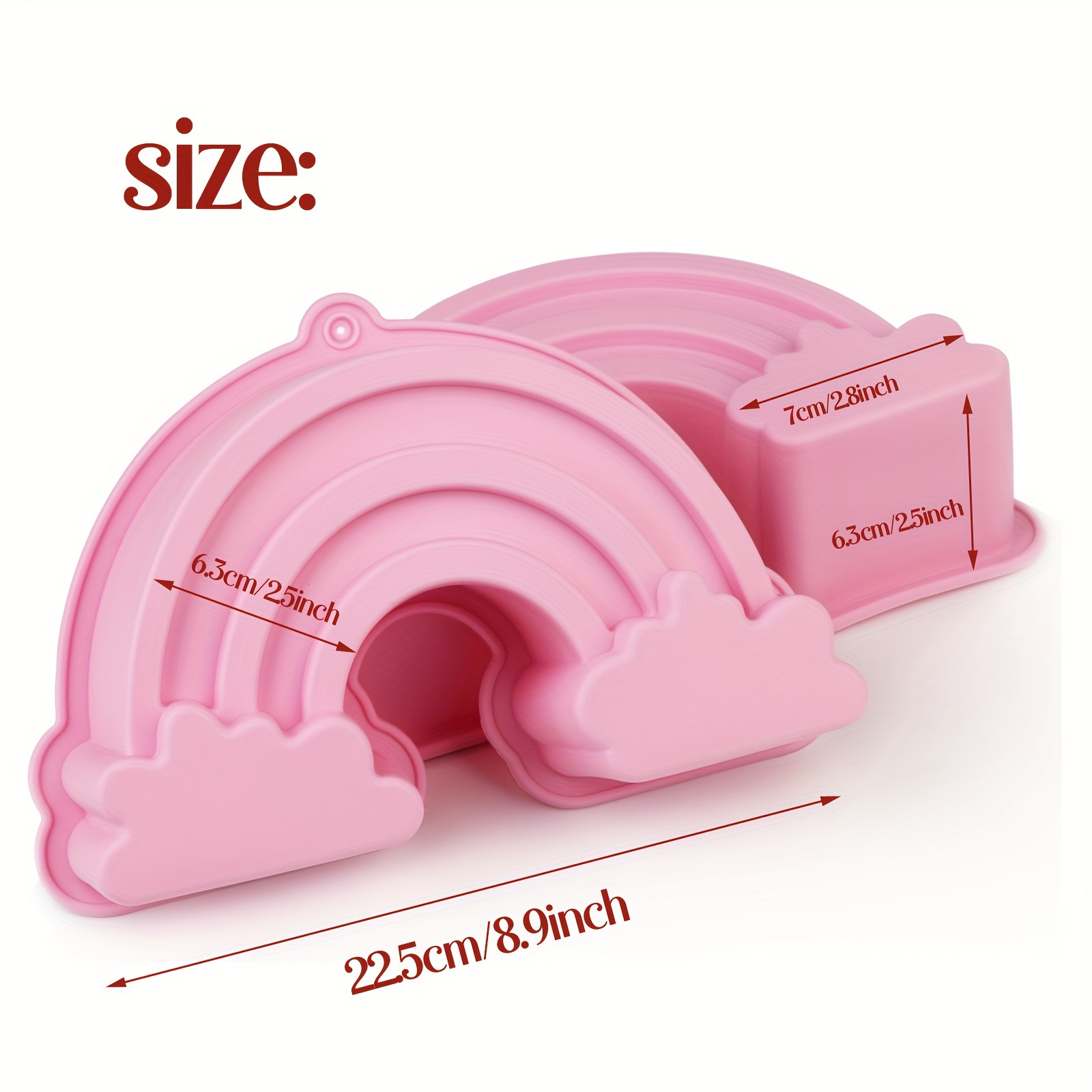 Image of A Single Pack Of Silicone Cake Mold, Featuring -dimensional And Flexible, Suitable For Baking, Bread, Candles, Jelly, Gelatin, Chiffon Cakes, And Craft Projects