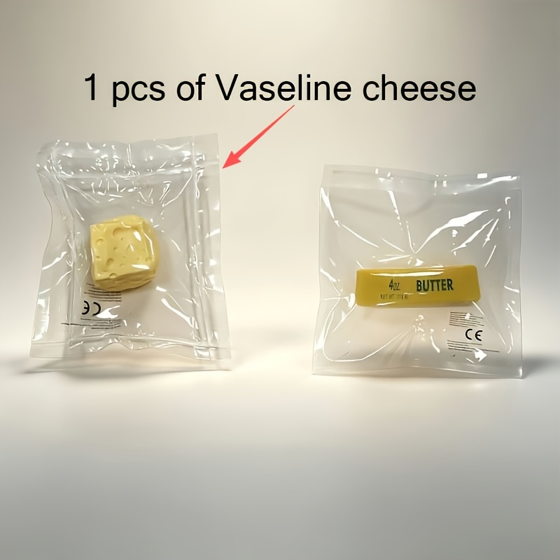 Image of 1 Cheese Squeeze Toy Made Of Vaseline, A Soothing Toy That Rebound Of To Anxiety, Suitable As A Classroom Reward, Party Gift, Or Novelty Present For