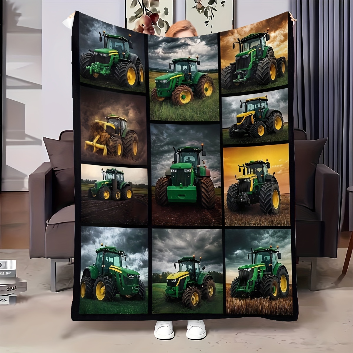 

& Blanket - For Boys, & Enthusiasts - For Bed, Sofa Decor, And Camping